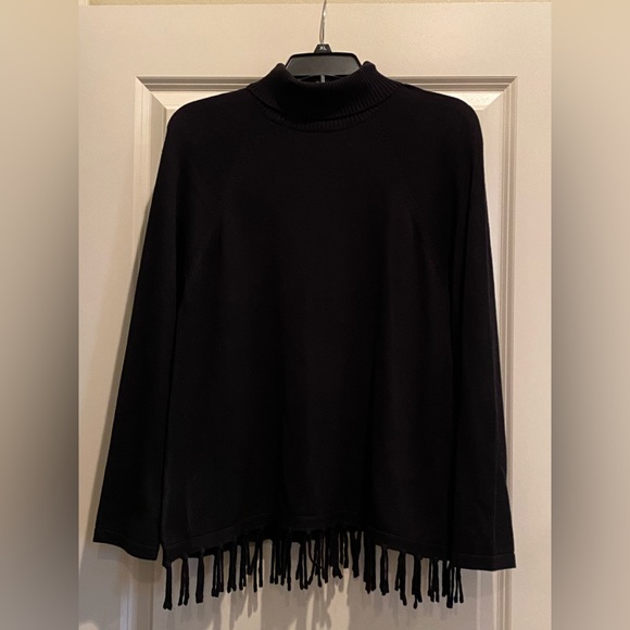 RAFAELLA black, turtleneck sweater, Size M - Picture 1 of 2